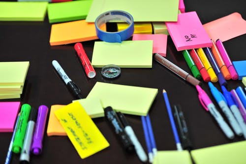 Des post-its