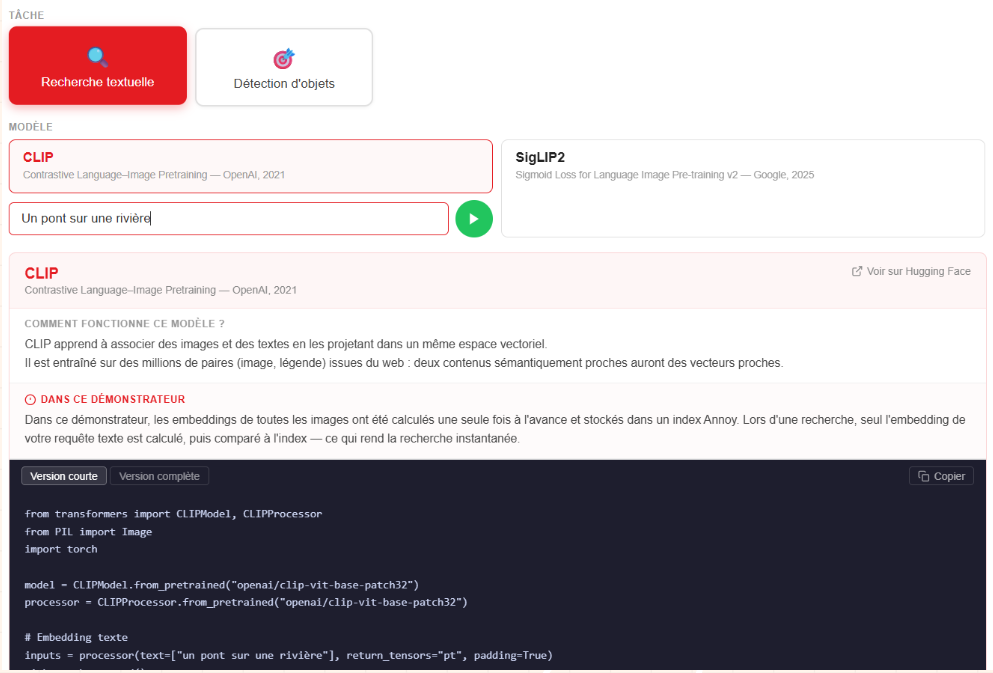 Page de recherche experte