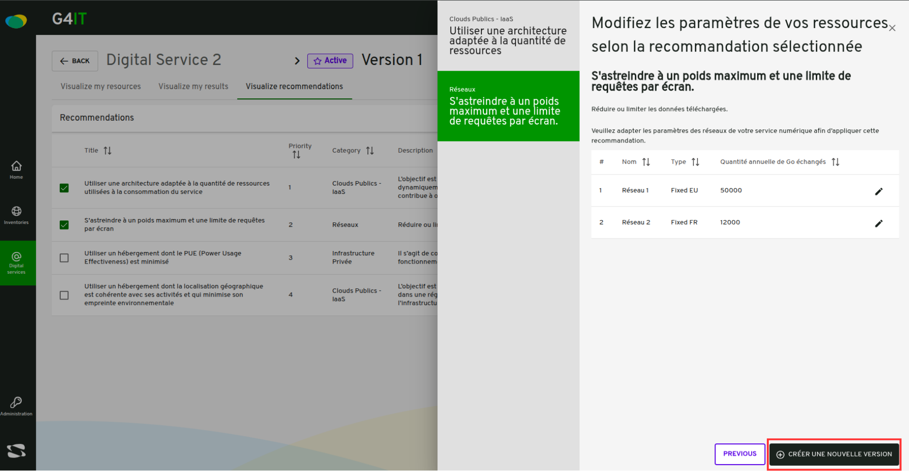 Nouvelle version